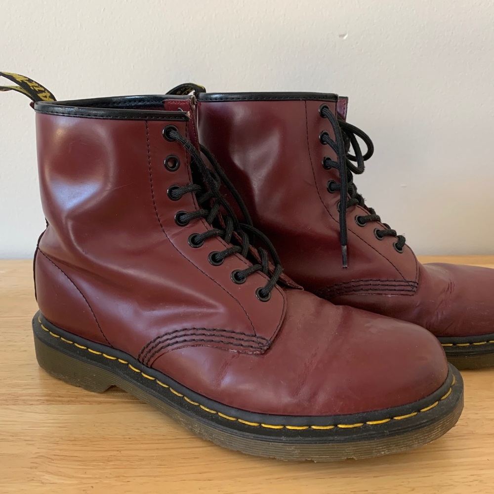 Doc Martens 1460 Smooth Leather Lace Up Boots